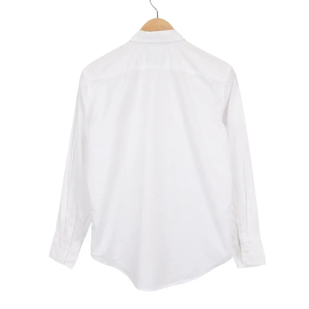 J.Crew Women's Garcon Classic Shirt In 100% Cotton Poplin White Size 2 - Picture 4 of 9